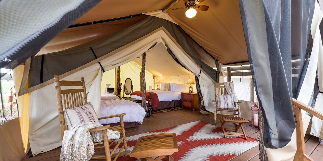 Glamping Tent at Westgate River Ranch; Courtesy of Westgate River Ranch