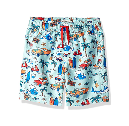 Print swim trunks for boys