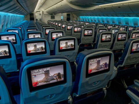New Delta Screen Seatbacks; Courtesy of Delta Airlines