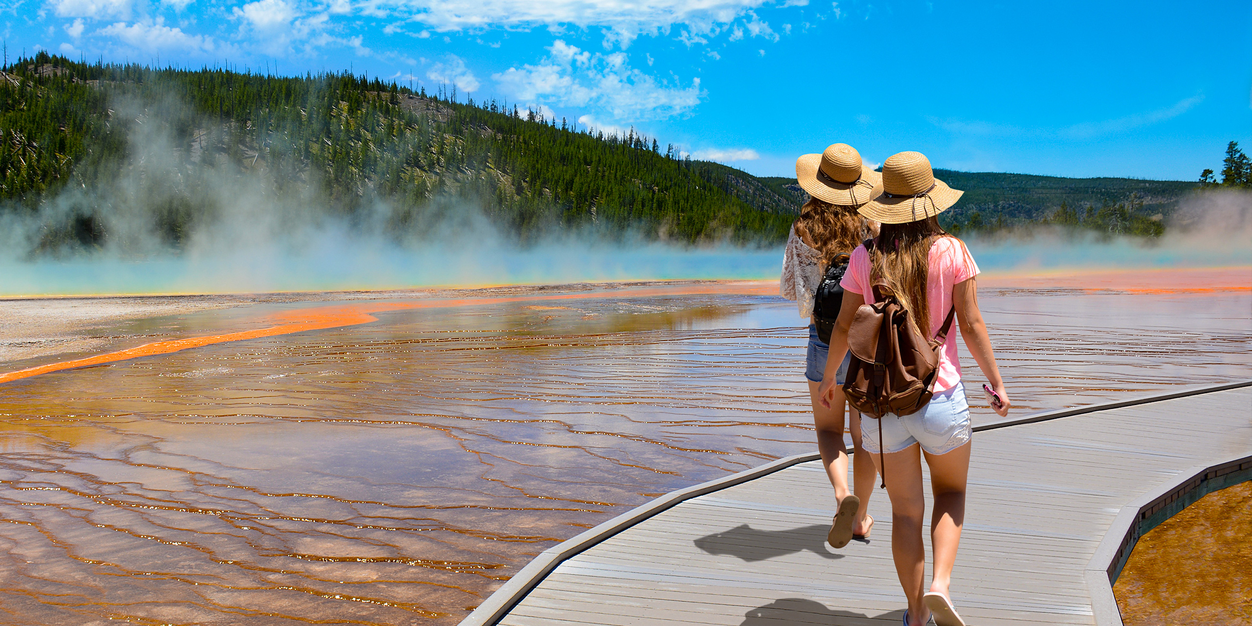 Grand Prismatic Spring at Yellowstone National Park; Courtesy of margaret.wiktor/Shutterstock