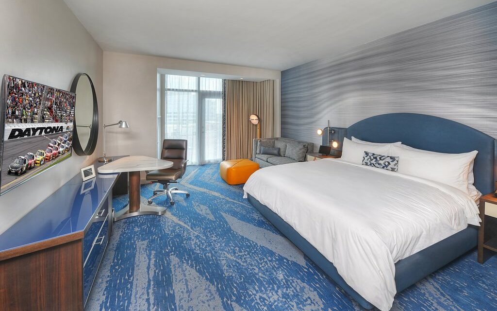 The Daytona Hotel guestroom; Courtesy of The Daytona