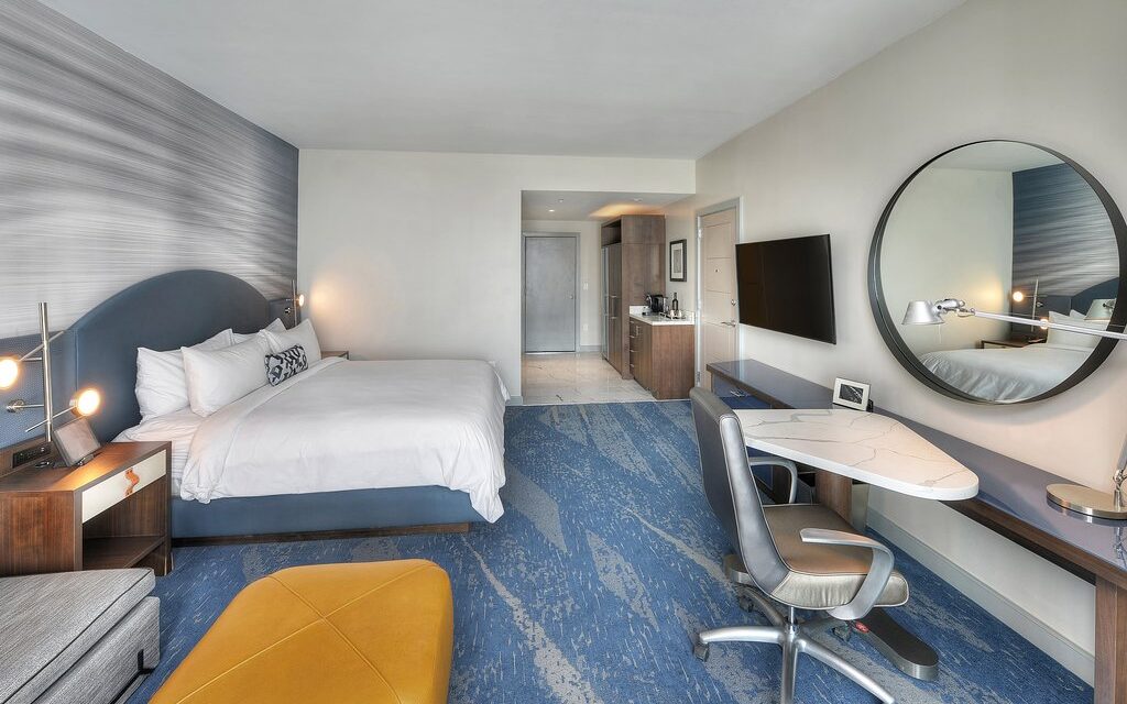 The Daytona Hotel guestroom; Courtesy of The Daytona