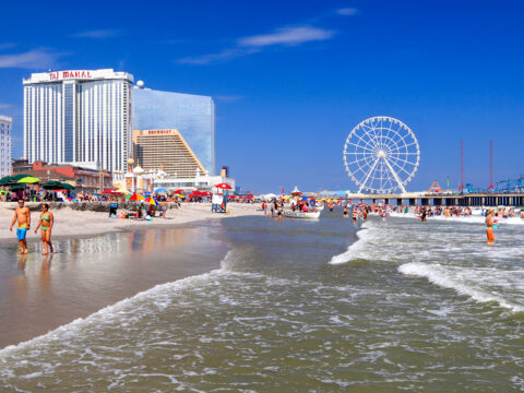 Beach and Steel Pier in Atlantic City; Courtesy Vlad G/Shutterstock