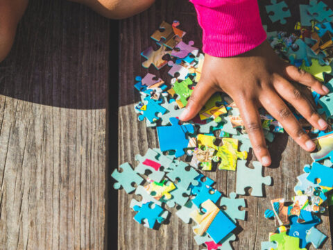 Child a playing with puzzle; Courtesy of Twenty20