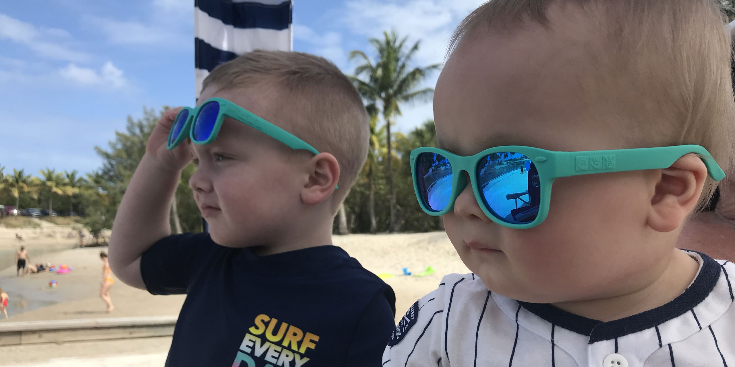 Roshambo baby and toddler sunglasses; Courtesy of Courtney Elko